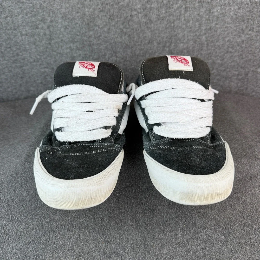 Vans Knu Skool Black White Suede Chunky Skate Shoes Mens 9.5 Low Top VN0009QC6BT